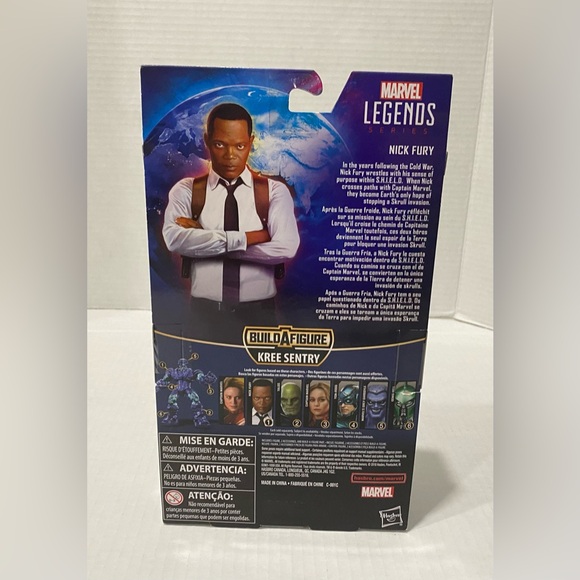 Marvel Legends: Nick Fury E3887 BAF Kree Sentry - Captain Marvel New In Package - Picture 2 of 3
